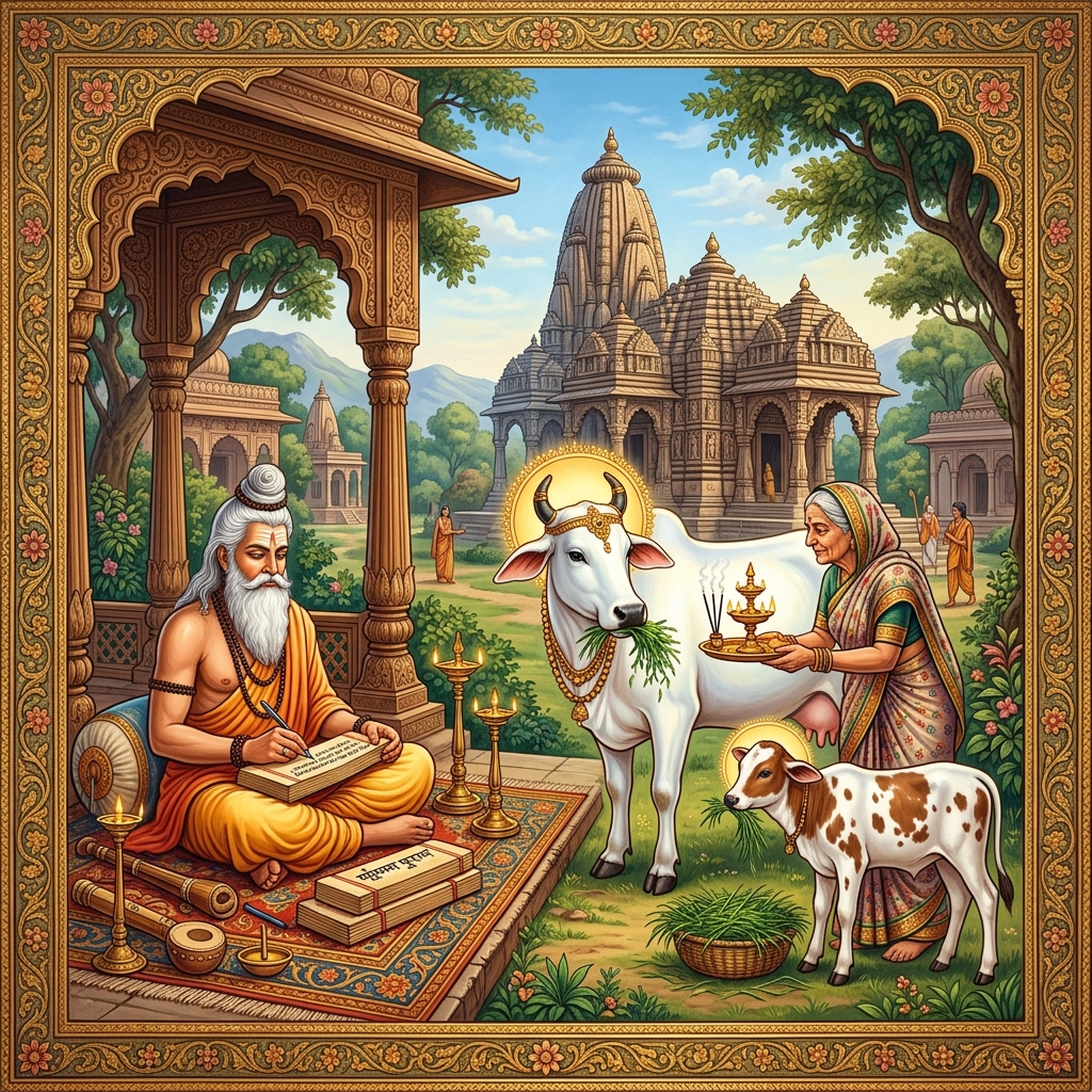 पद्म पुराण में गौ माता और गौ सेवा की महिमा