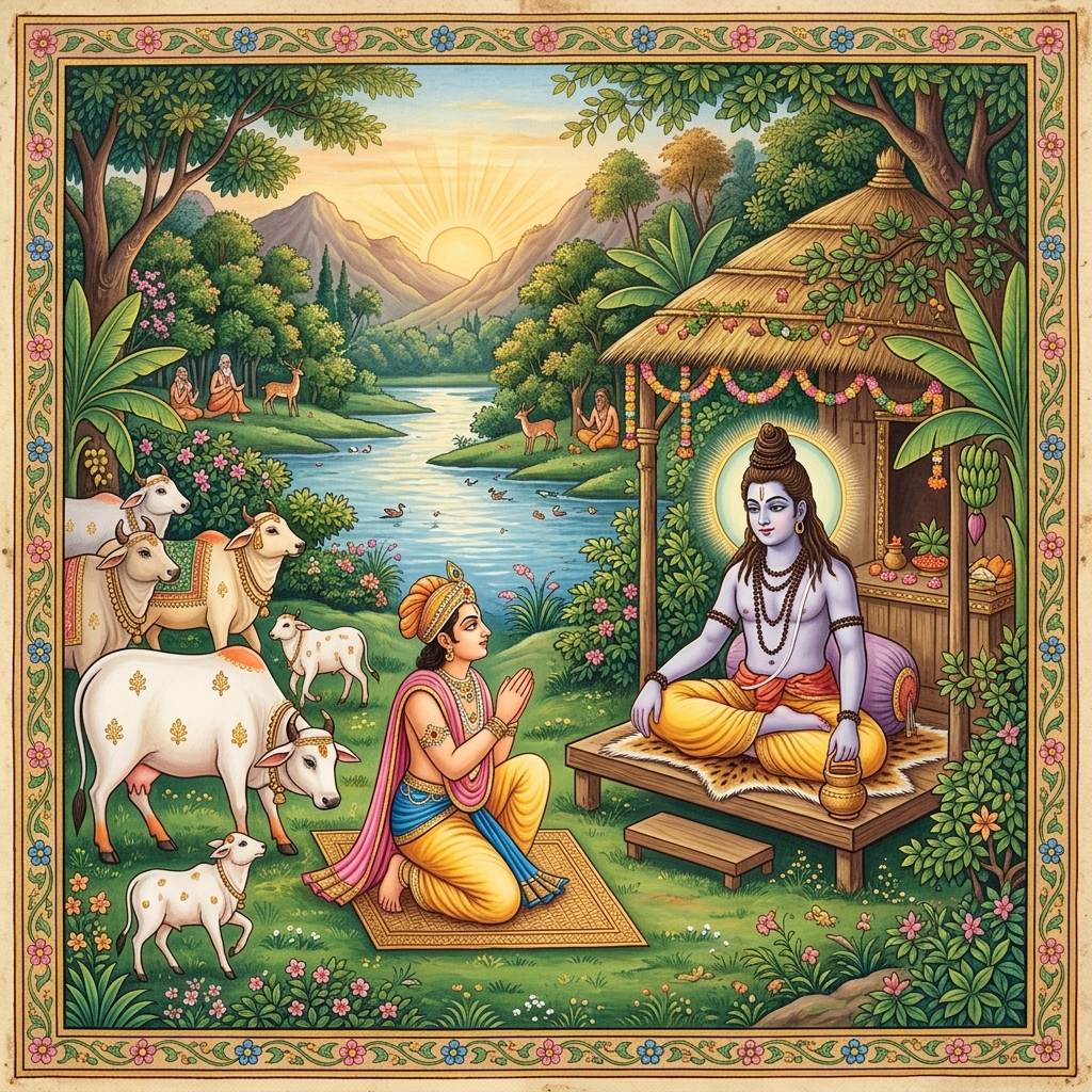 श्रीराम एवं भरत जी - चित्रकूट गोधन वार्ता (अयोध्याकाण्ड)