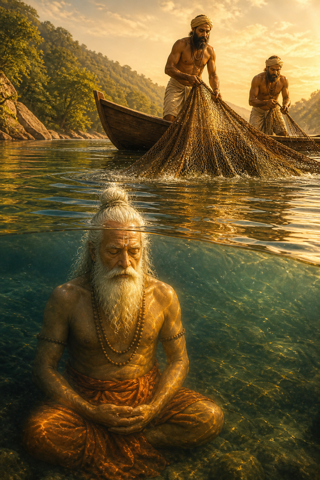 च्यवन ऋषि और मछुआरों का प्रसंग — Chyavana Rishi and the Fishermen