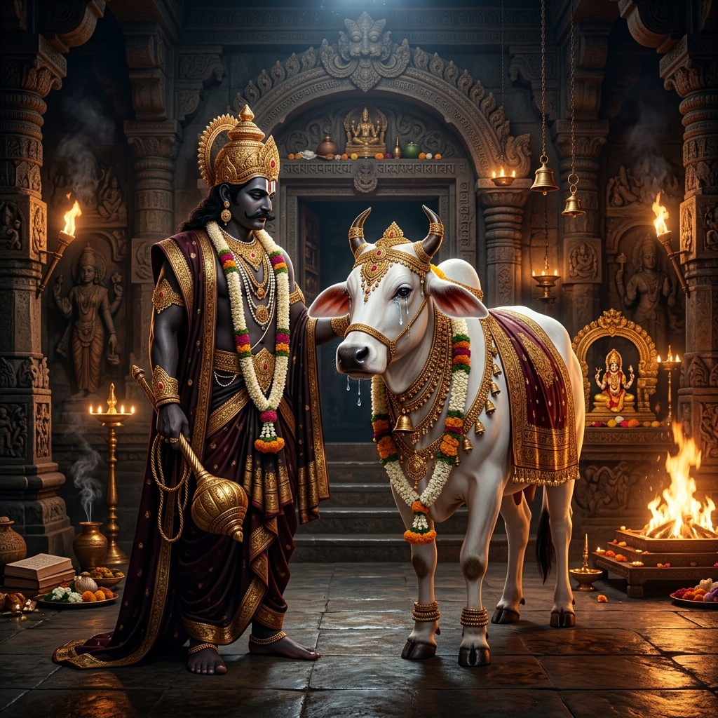धर्मराज यमराज एवं कामधेनु गौ माता — गरुड़ पुराण